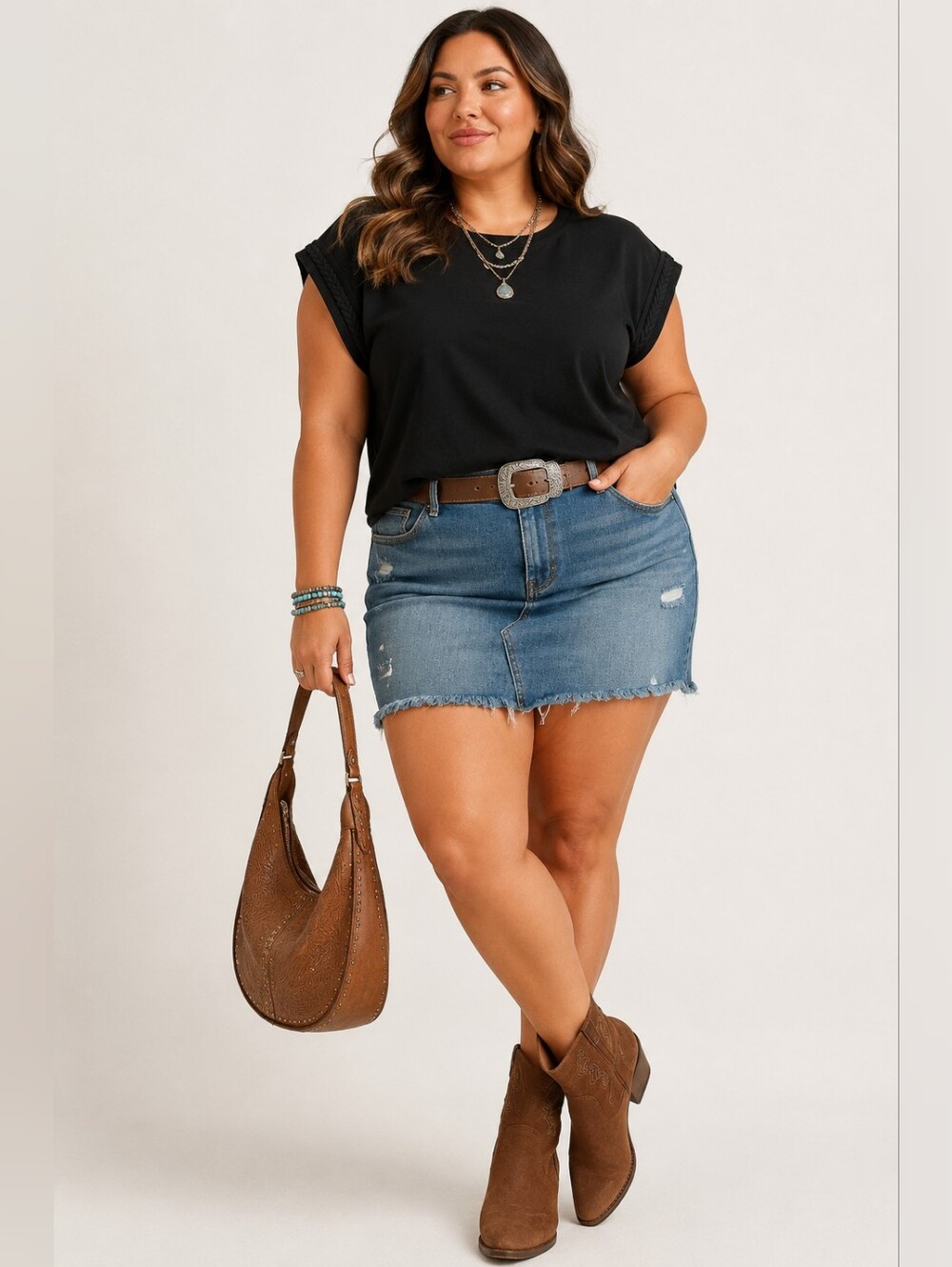 Poetsky Braided Detail Black Top – Size 2XL – NWT‎